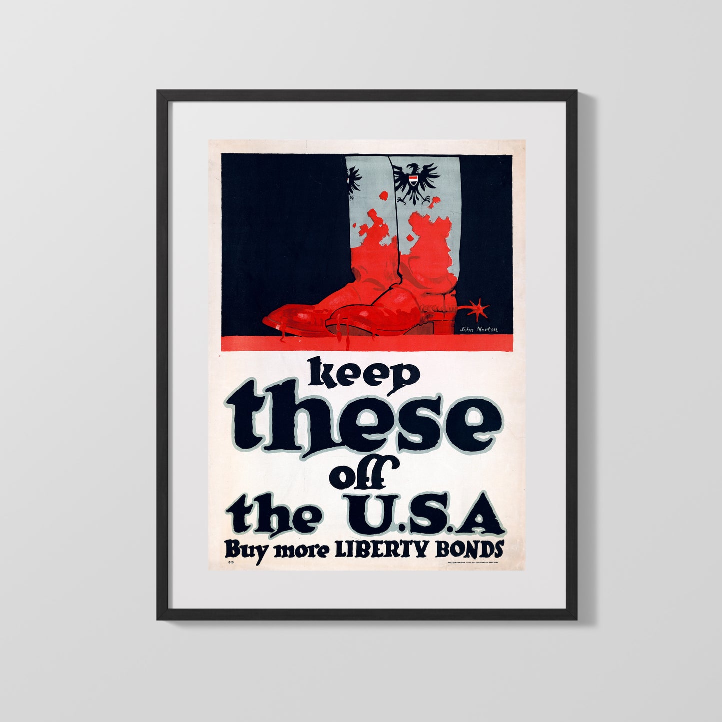 Vintage War Poster - Keep These off the USA