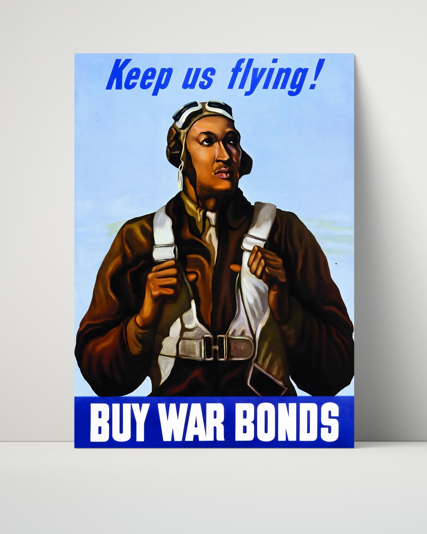 Vintage War Poster - Keep Us Flying - Sky High Bonds