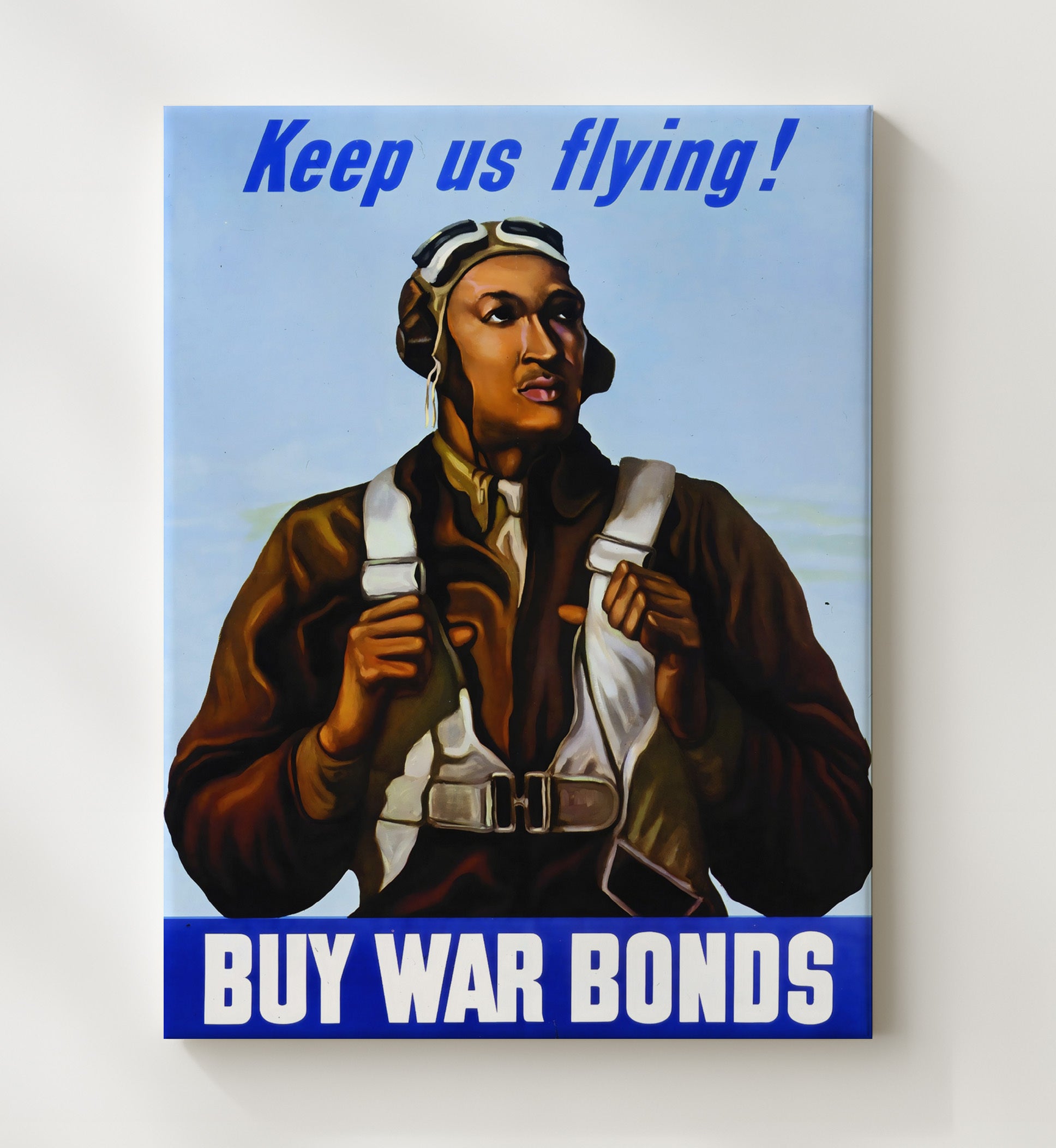 Keep Us Flying - Sky High Bonds war poster wall art 20x24 Canvas