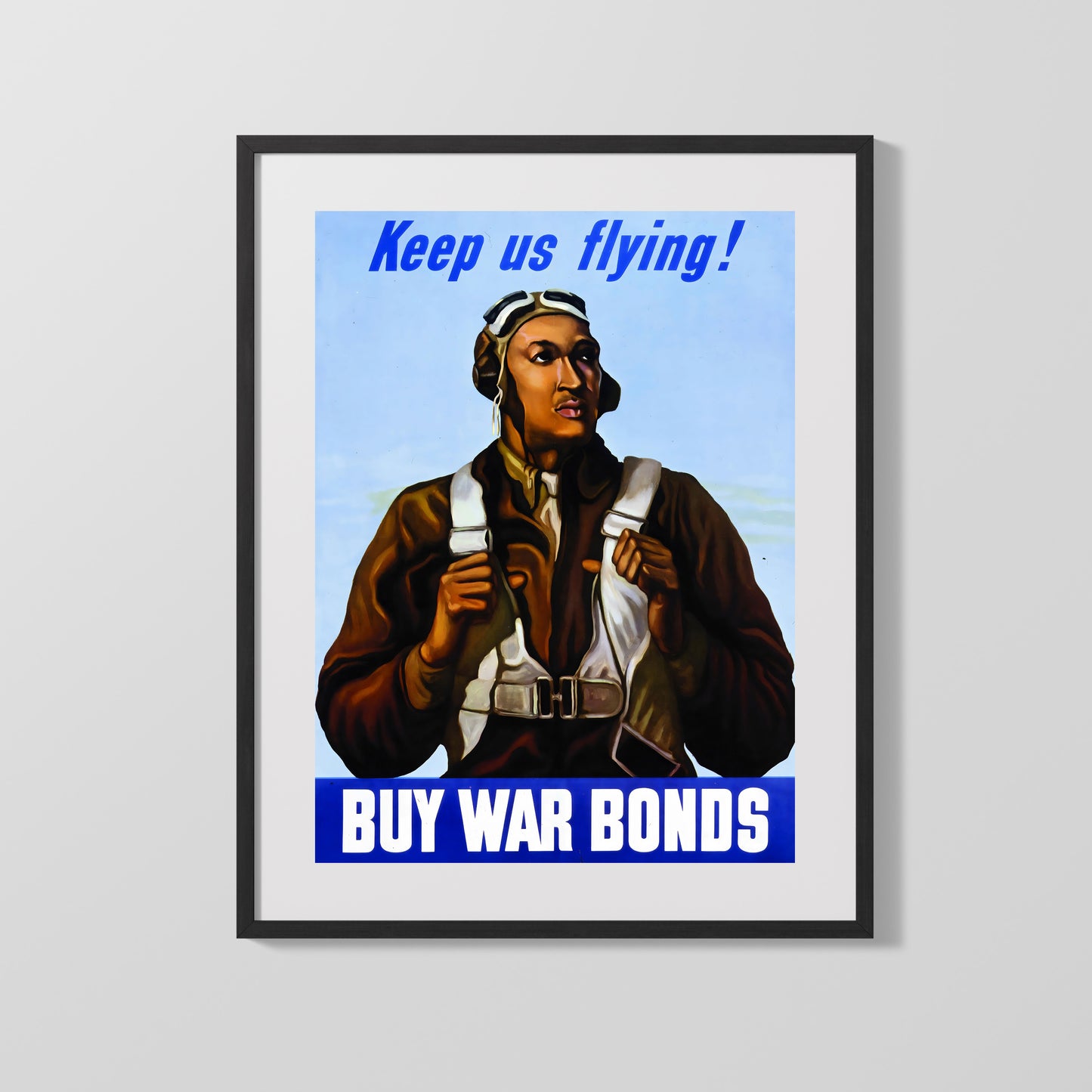Vintage War Poster - Keep Us Flying - Sky High Bonds