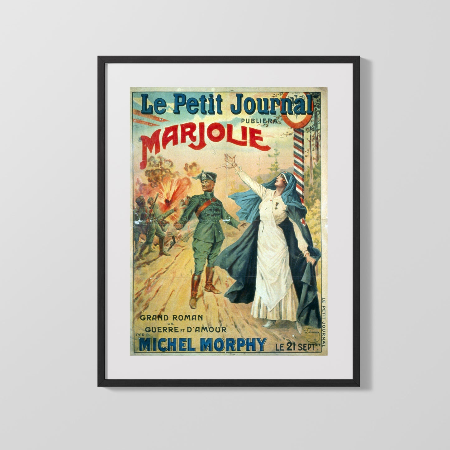 Vintage War Poster - Le Petite Journal Marjolie