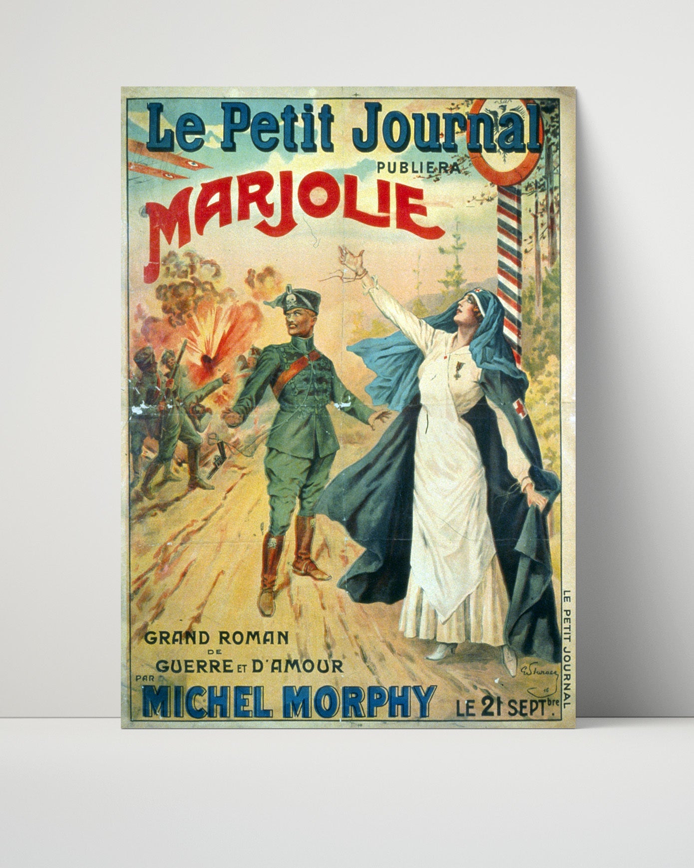 Vintage War Poster - Le Petite Journal Marjolie
