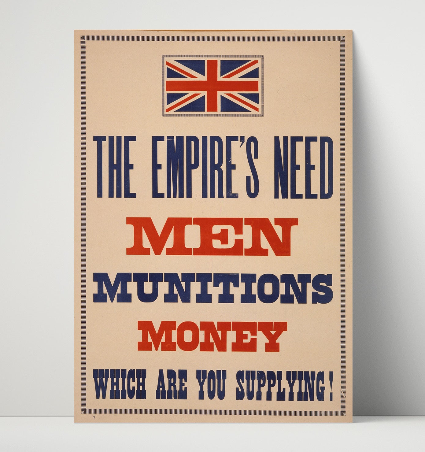 Men Munitions Money war poster wall art 16x20 Unframed Print