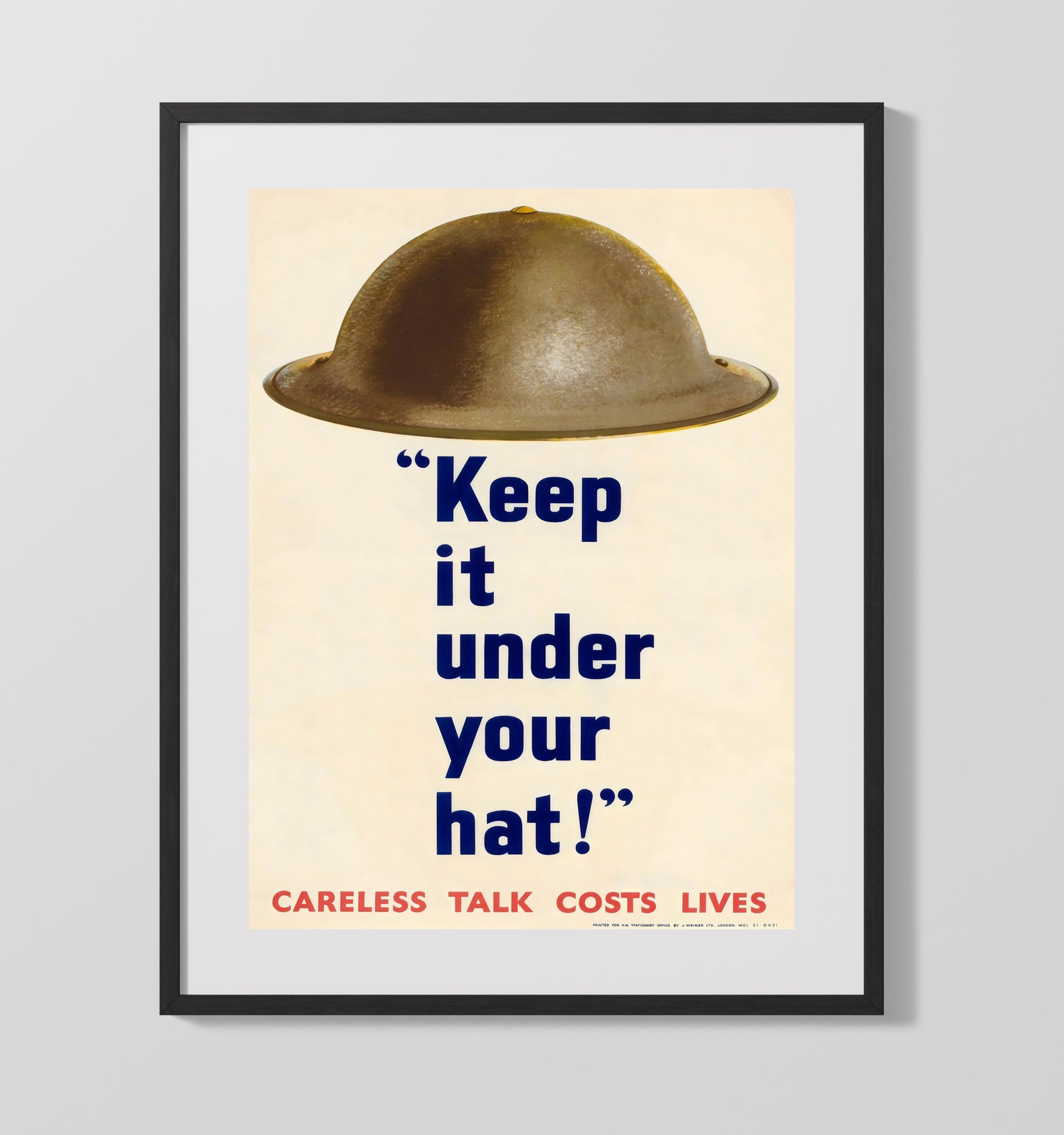 More Courtesy - Work Together war poster wall art 16x20 Gallery Frame