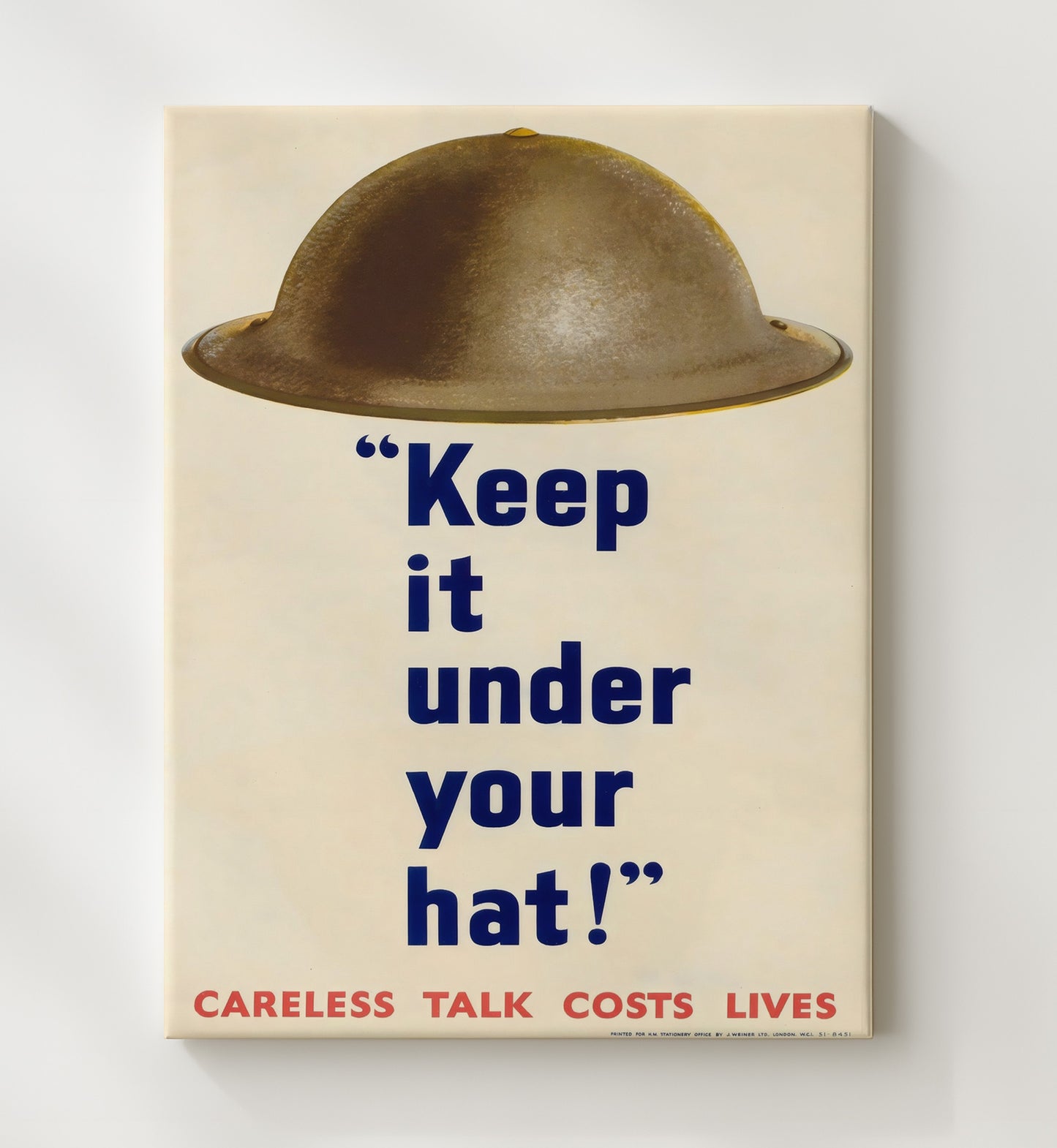More Courtesy - Work Together war poster wall art 20x24 Canvas