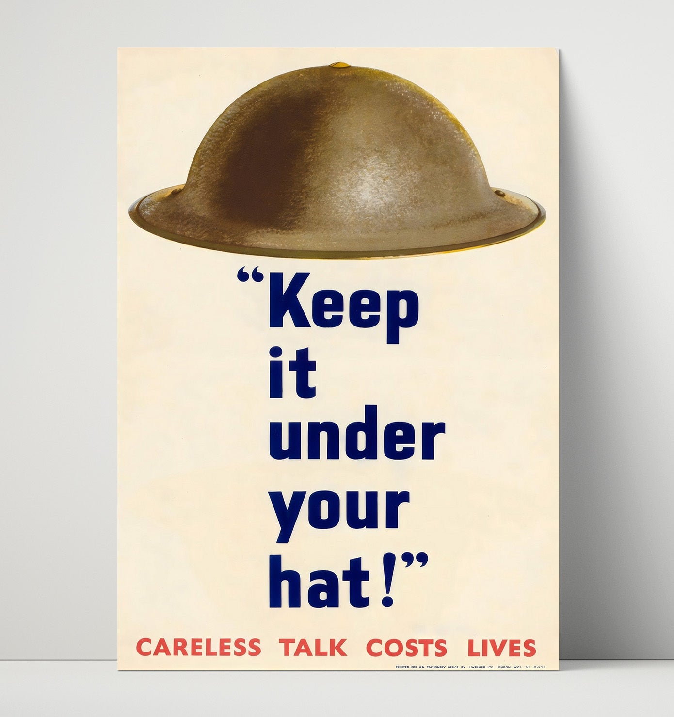 Vintage War Poster - More Courtesy - Work Together Vintage War Wall Art - 16x20 Unframed Print