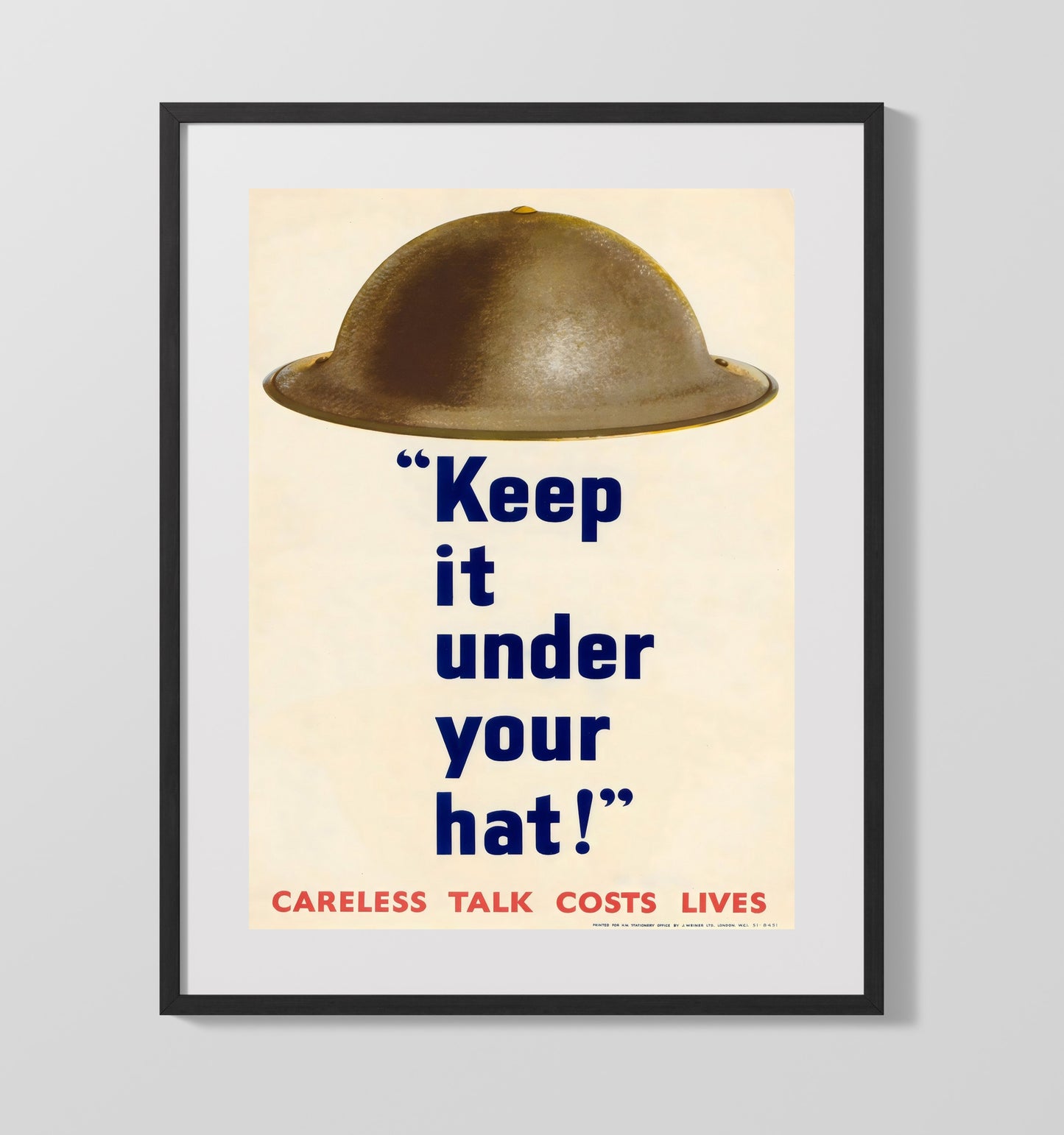 Vintage War Poster - More Courtesy - Work Together Vintage War Wall Art - 16x20 Gallery Frame