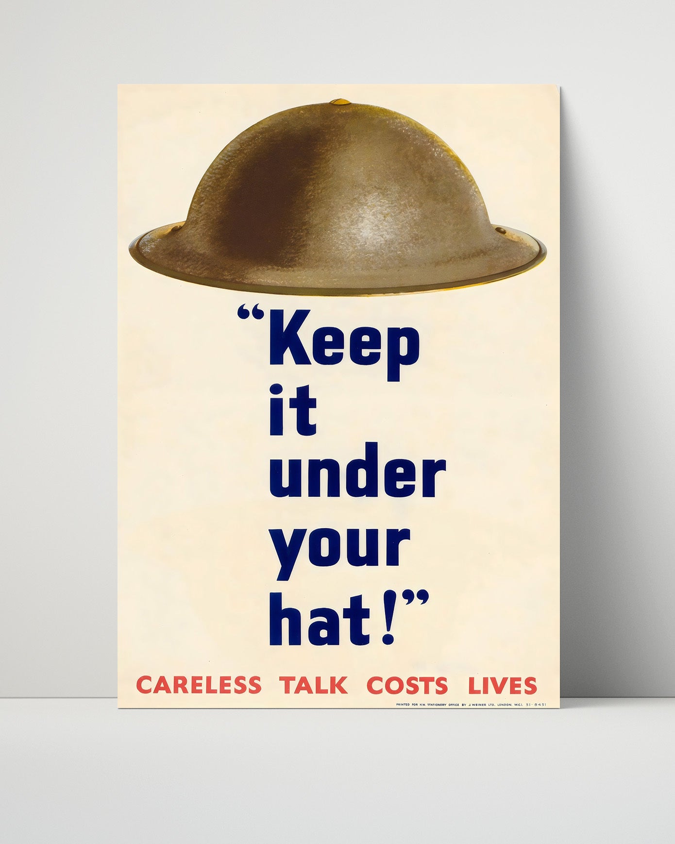 Vintage War Poster - More Courtesy - Work Together