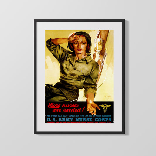 Vintage War Poster - More Nurses Needed