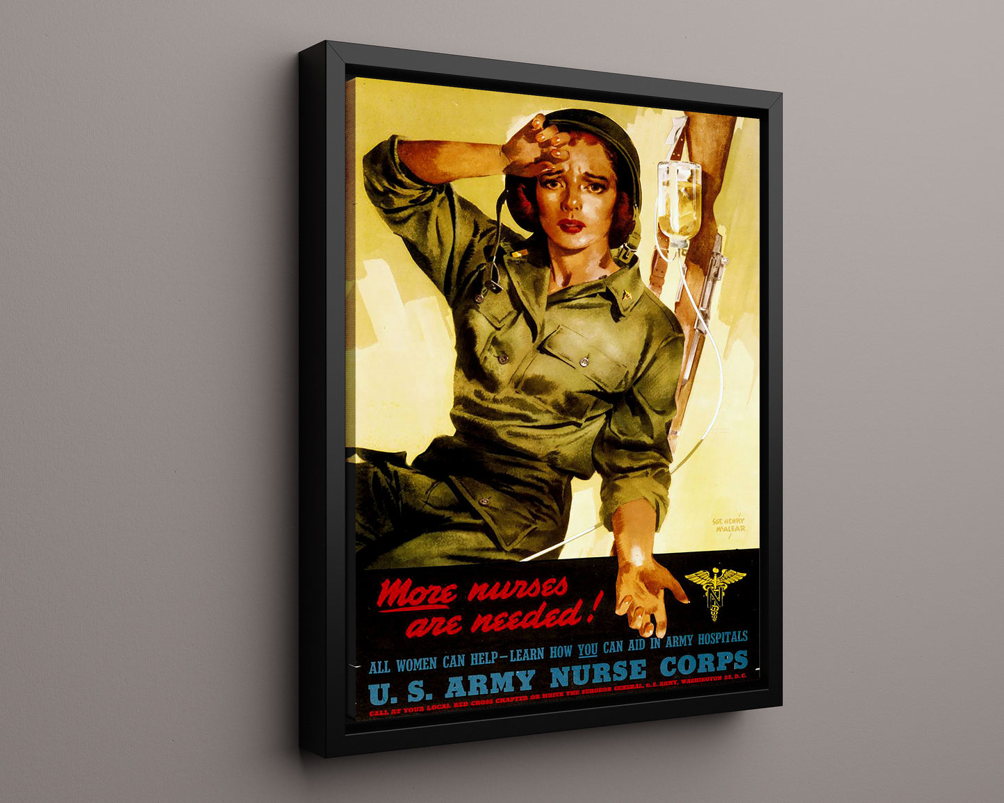 Vintage War Poster - More Nurses Needed