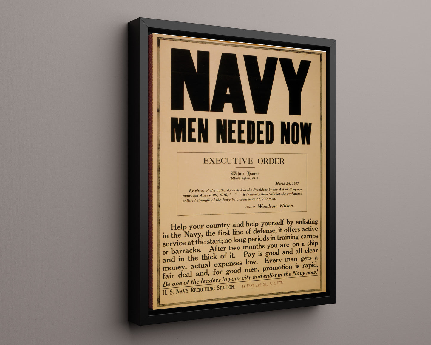Vintage War Poster - Navy Career - Sea of Opportunity