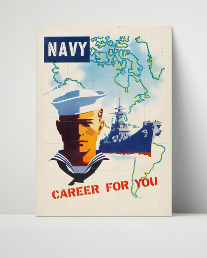 Vintage War Poster Unframed- Navy - Men Needed Now Executive Order