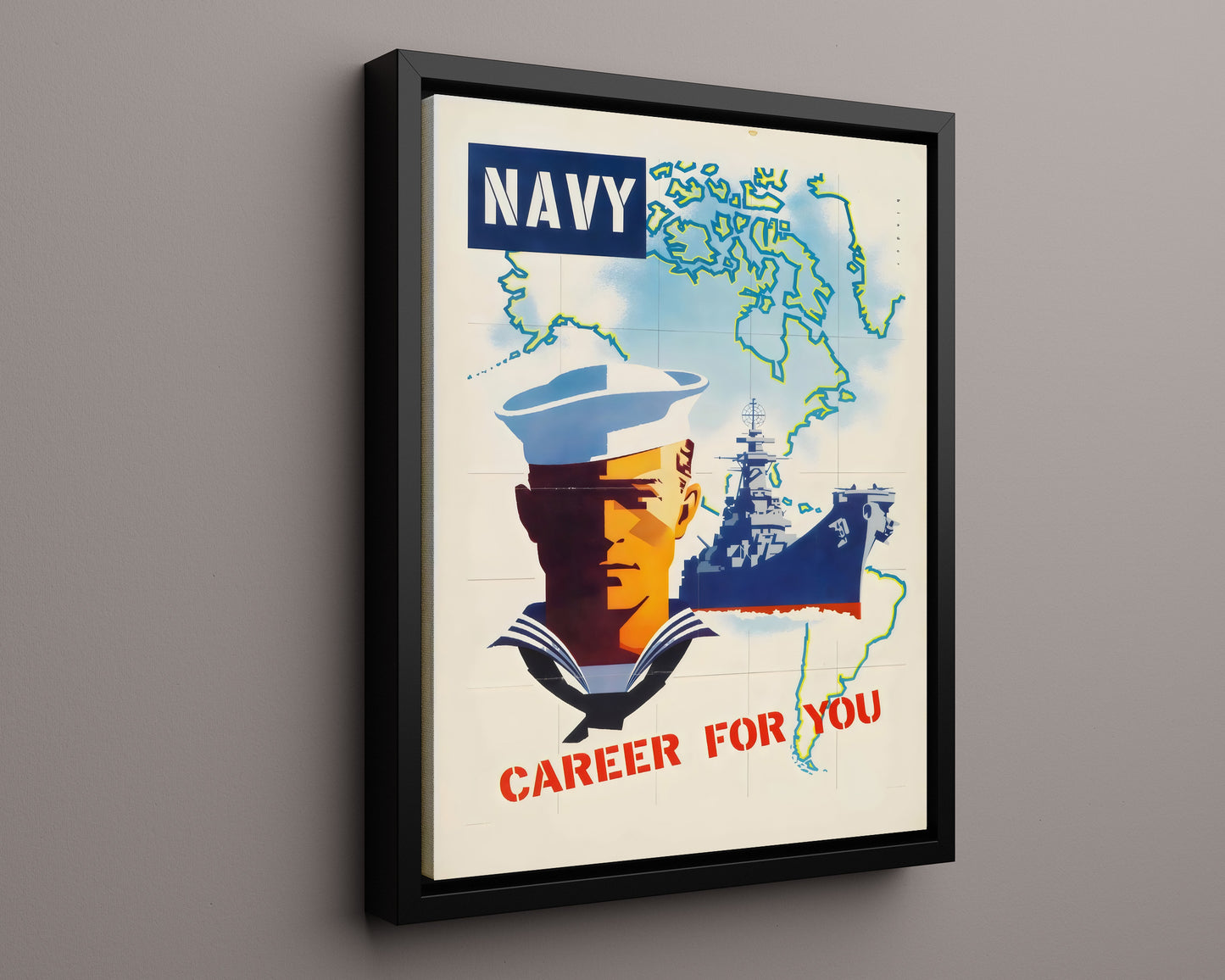Vintage War Poster - Navy - Men Needed Now Executive Order