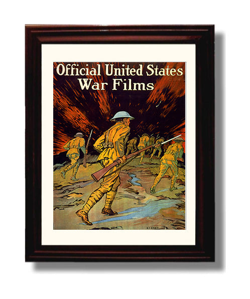 Vintage War Poster - Official US War Films
