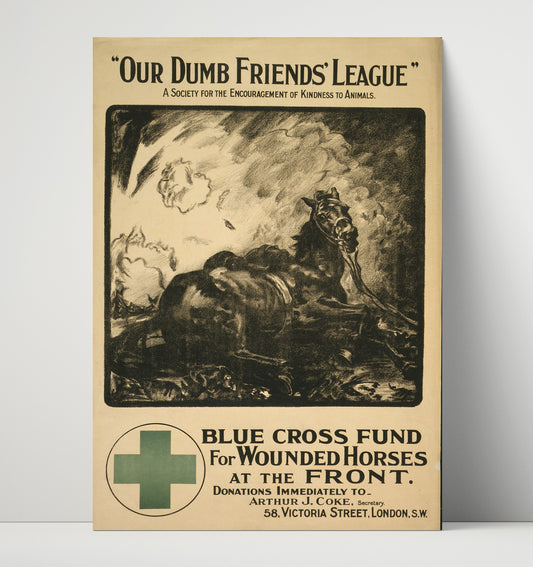 Blue Cross Fund for Wounded Horses - London - Poster