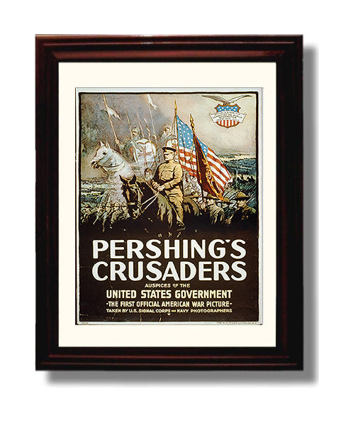 Pershing's Crusaders war poster wall art 8x10 Beveled Frame