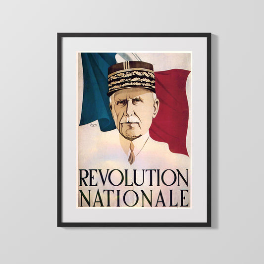 Vintage War Poster - Revolution Nationale France