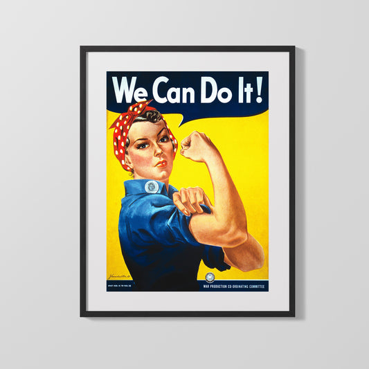 Vintage War Poster - Rosie Riveter - CanDo
