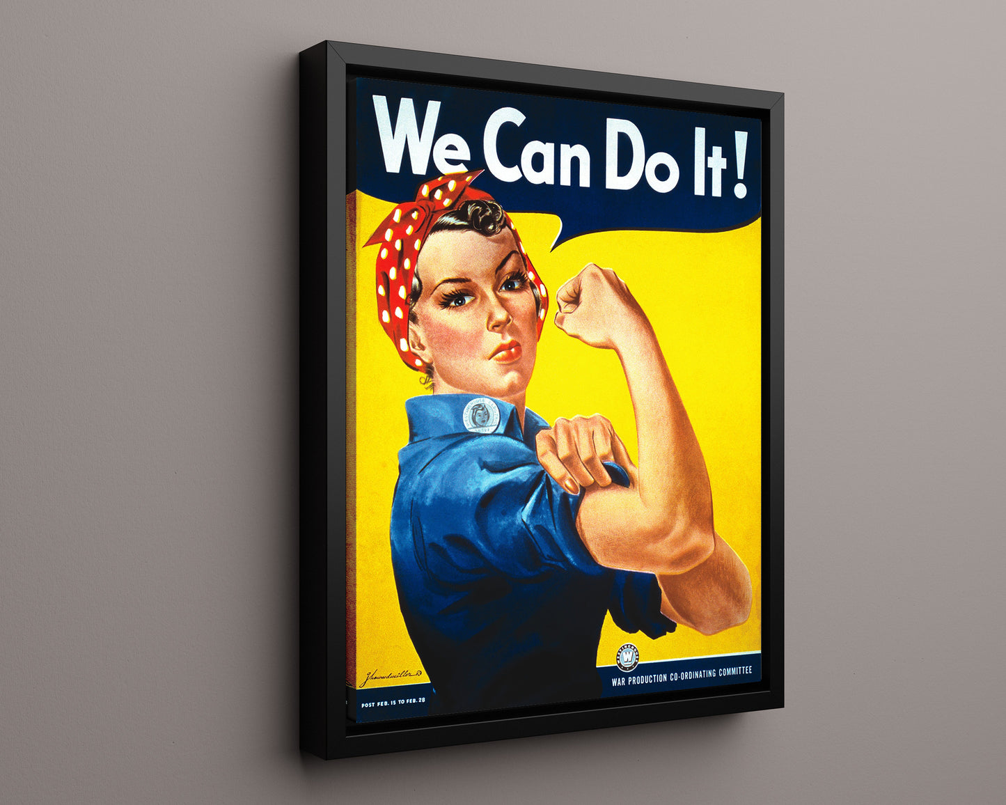 Vintage War Poster - Rosie Riveter - CanDo