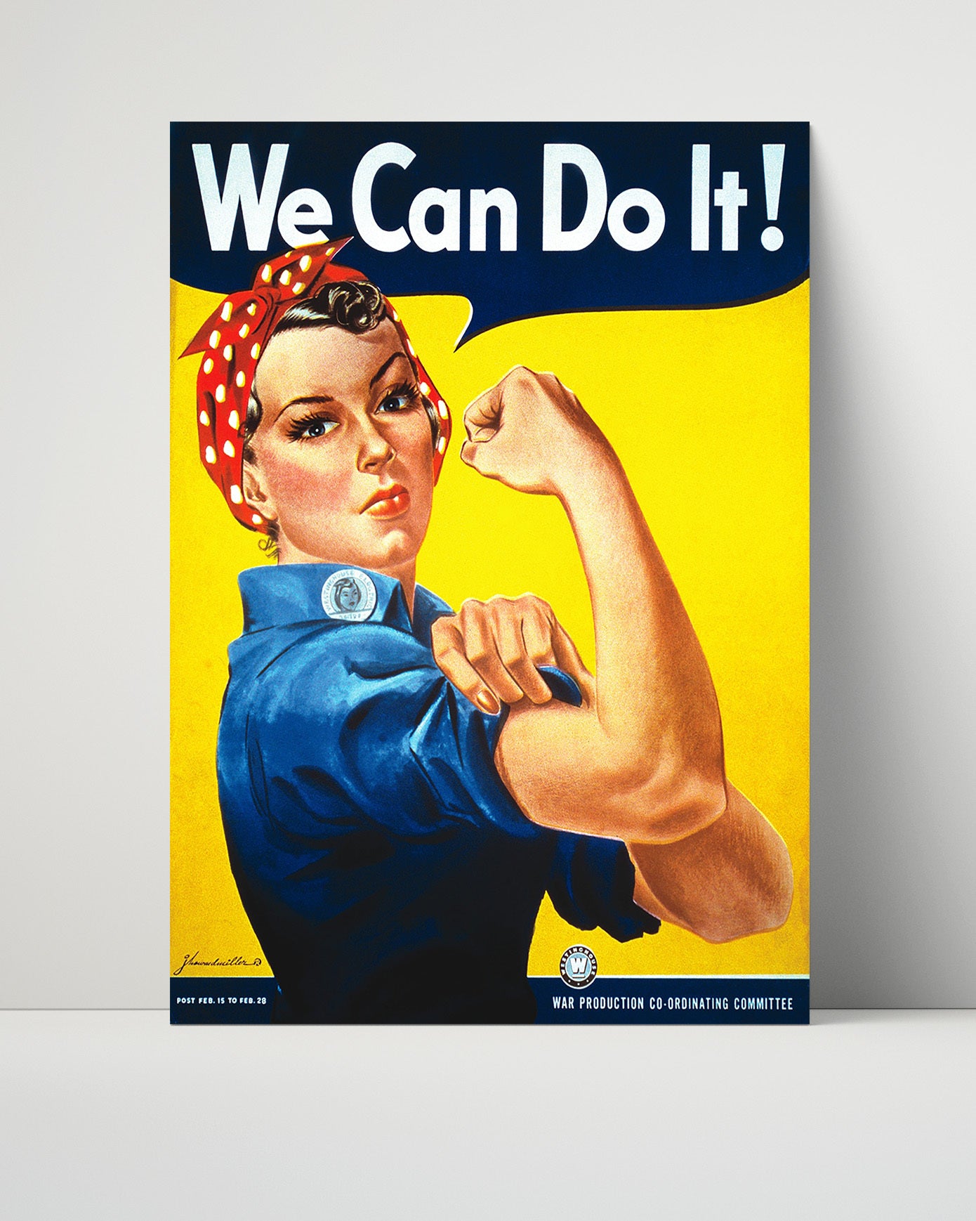 Vintage War Poster - Rosie Riveter - CanDo
