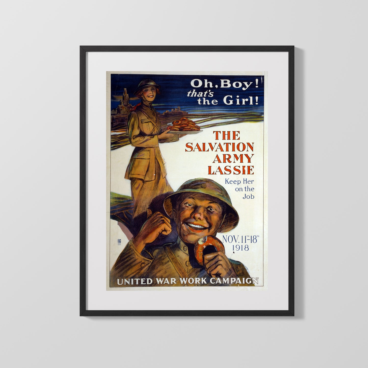 Vintage War Poster - Salvation Army Lassie