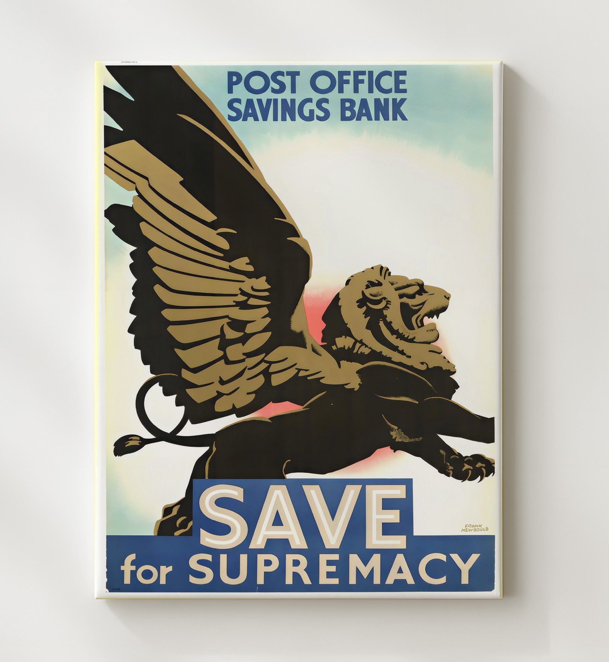 Save for Supremacy - Lions Share vintage war canvas 20x24