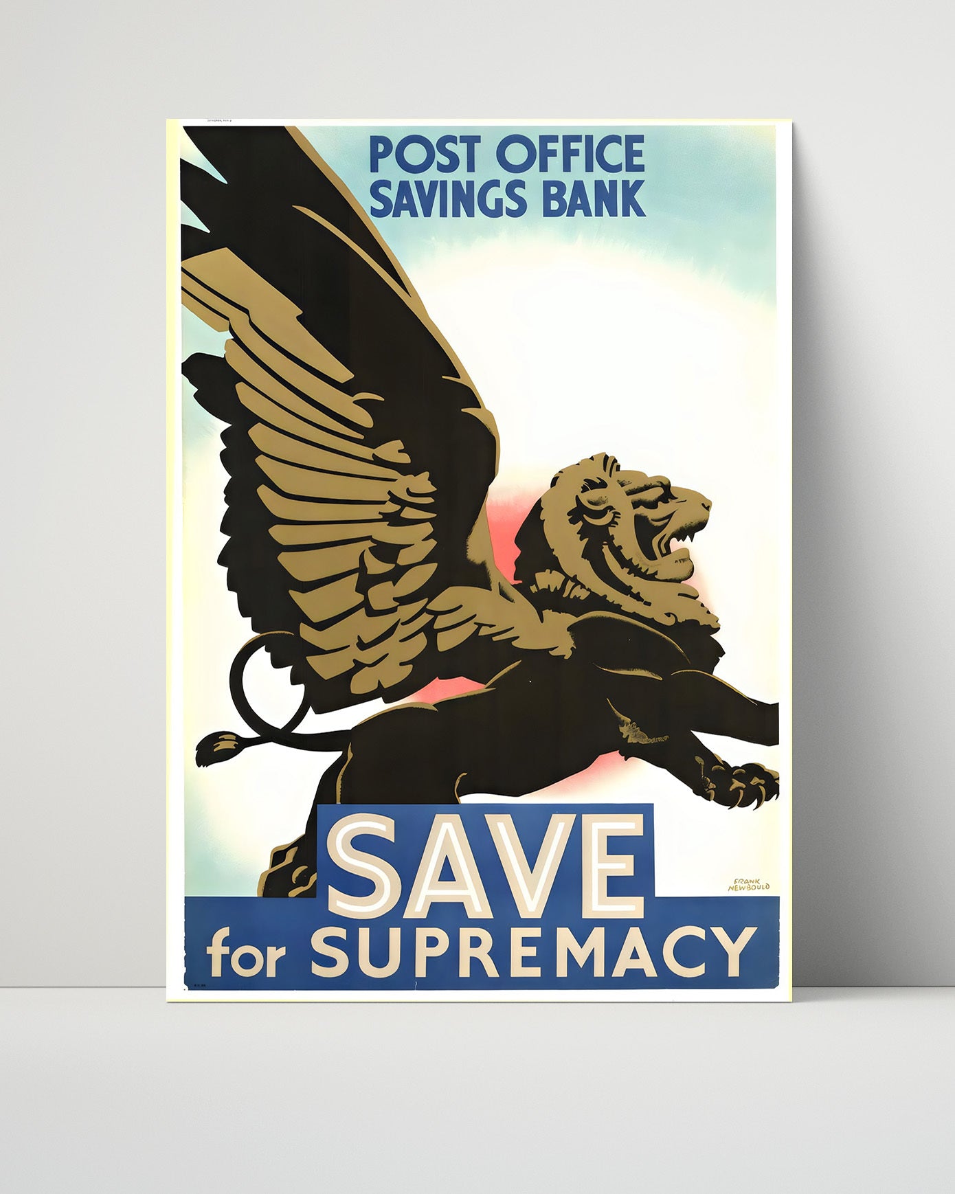 Vintage War Poster - Save for Supremacy - Lions Share