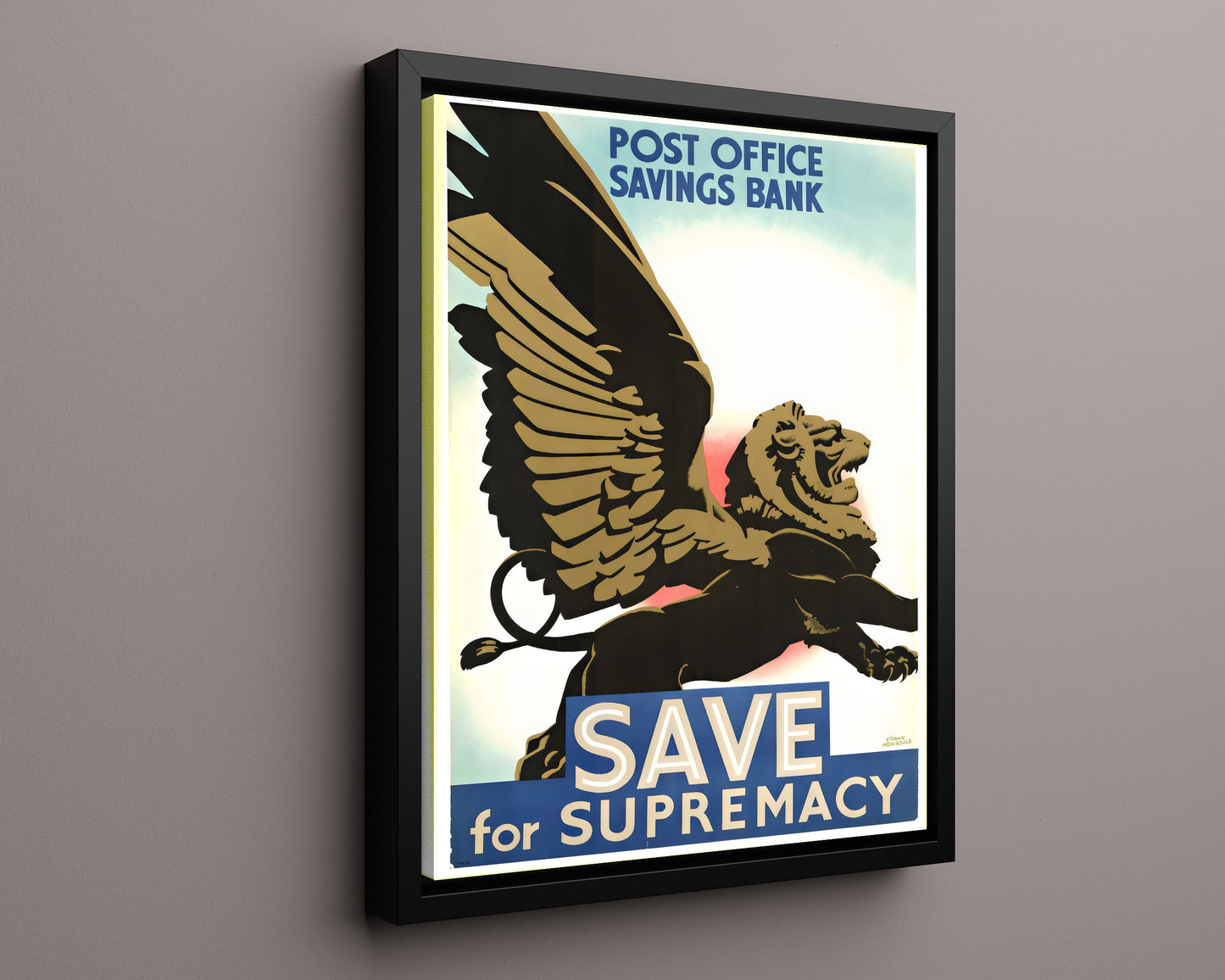 Vintage War Poster - Save for Supremacy - Lions Share