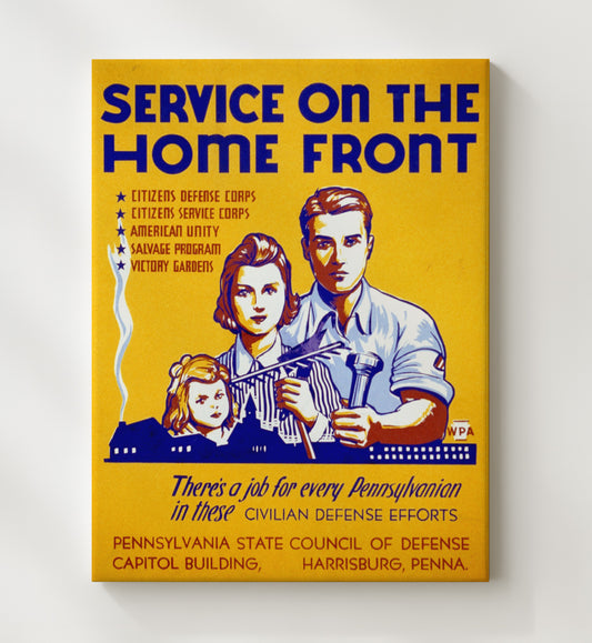 Service on the Home Front in Pennsylvania - Canvas