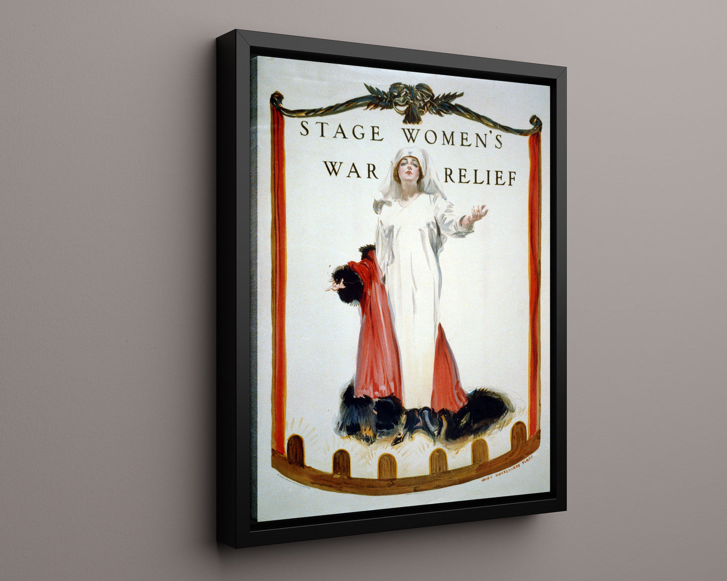 Vintage War Poster - Stage Womens War Relief