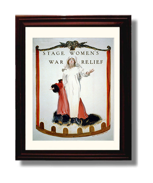 Vintage War Poster - Stage Womens War Relief