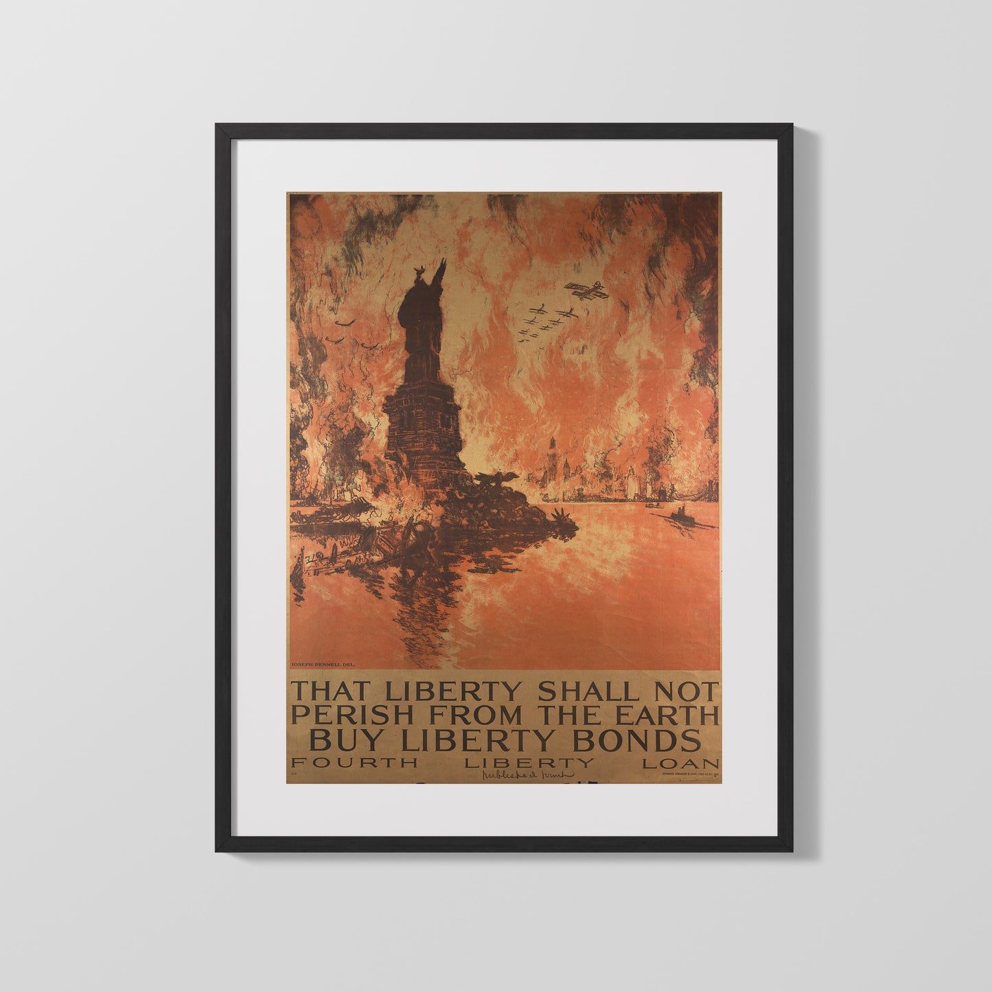 Vintage War Poster - That Liberty Shall Not Perish so Buy Liberty Bonds