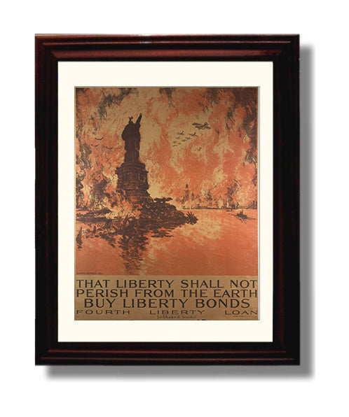 Vintage War Poster - That Liberty Shall Not Perish so Buy Liberty Bonds