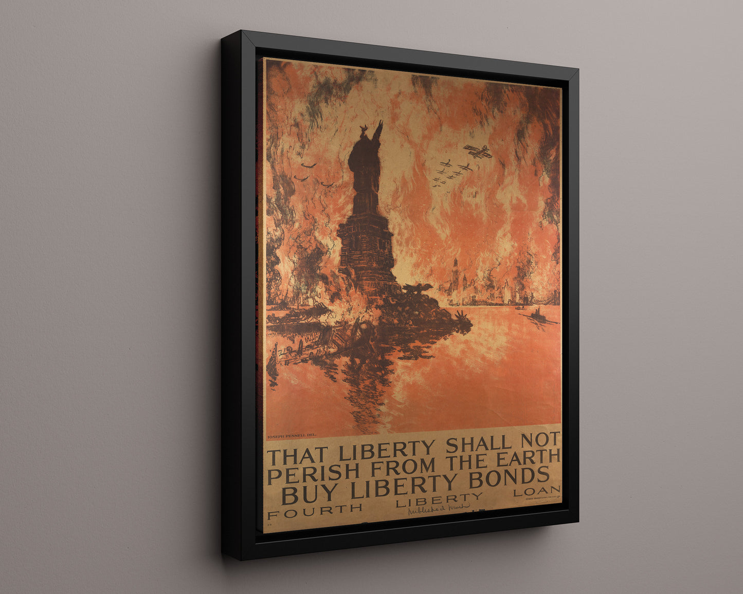 Vintage War Poster - That Liberty Shall Not Perish so Buy Liberty Bonds