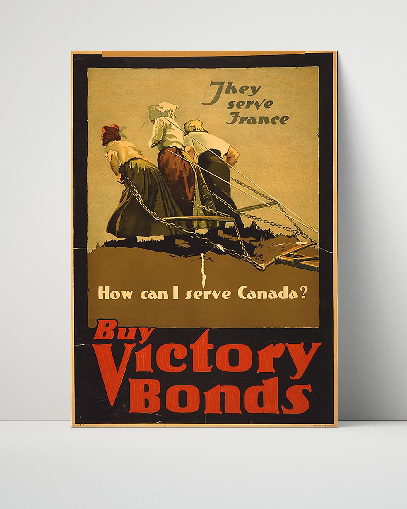Vintage War Poster - They Serve France