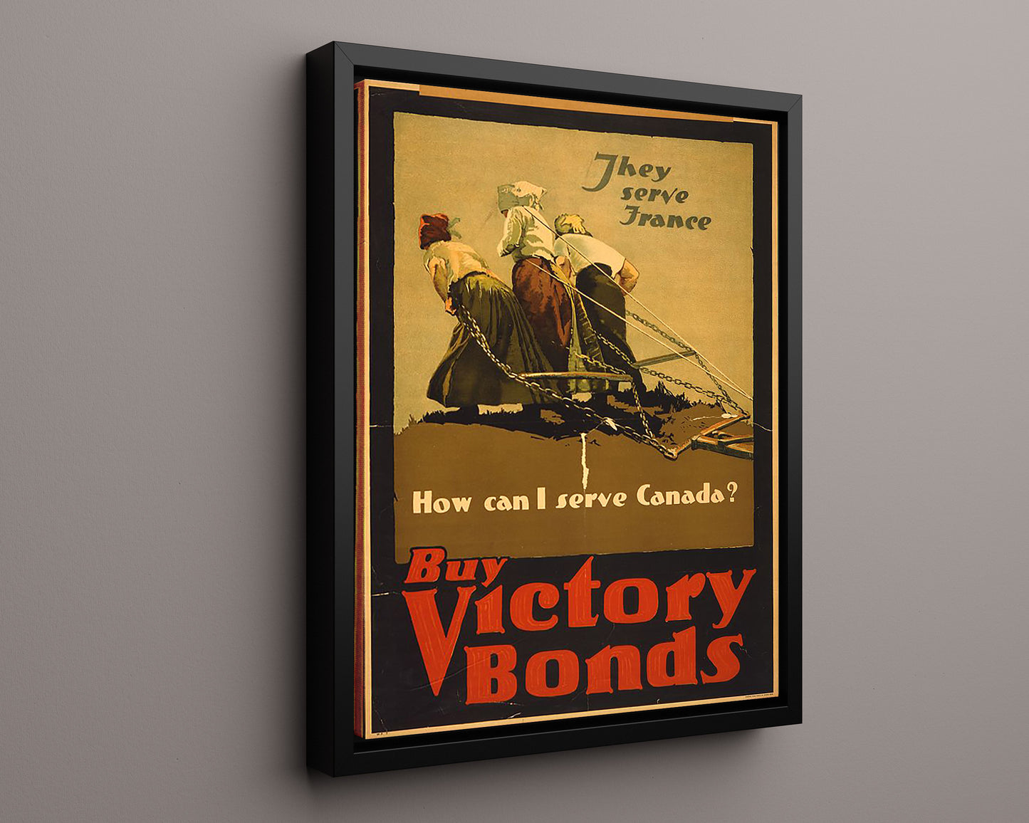 Vintage War Poster - They Serve France