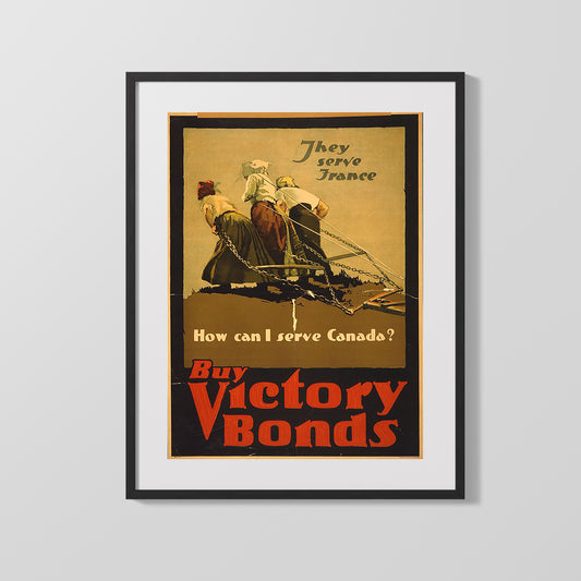 Vintage War Poster - They Serve France