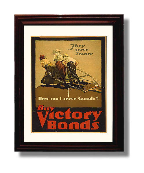 Vintage War Poster - They Serve France