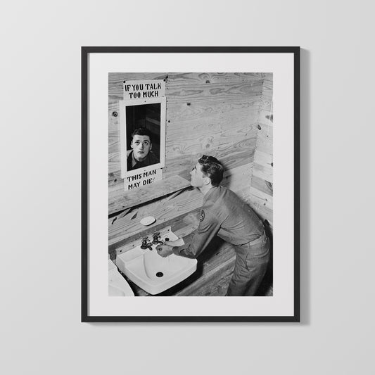 Vintage War Poster - This Man May Die