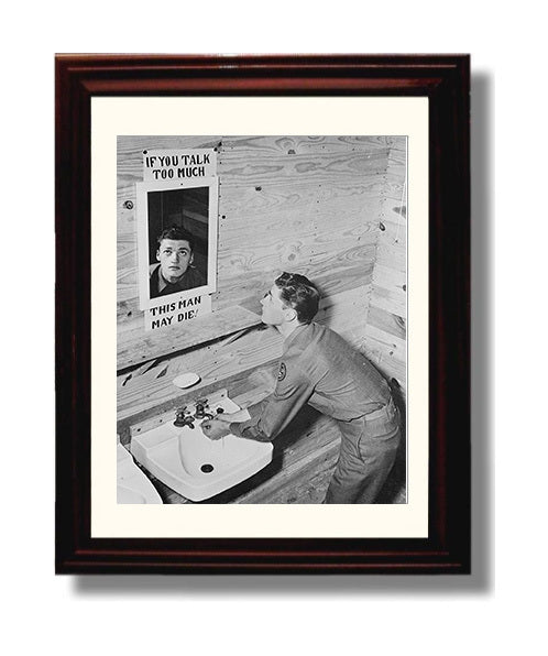 This Man May Die war poster wall art 8x10 Beveled Frame