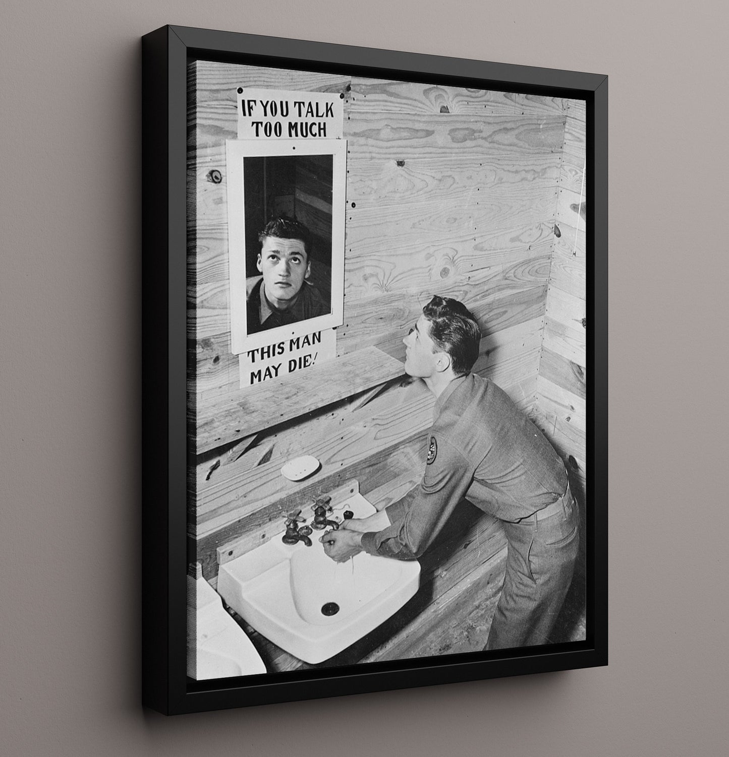 This Man May Die war poster wall art 16x20 Framed Canvas