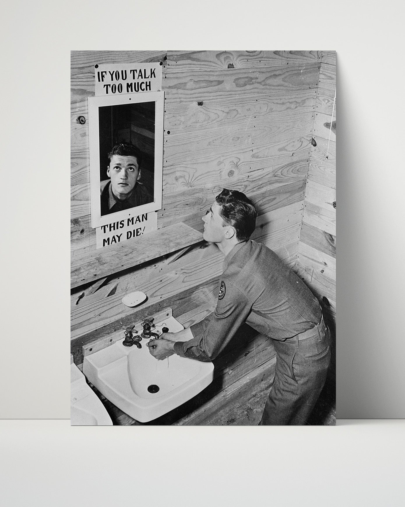 Vintage War Poster - This Man May Die