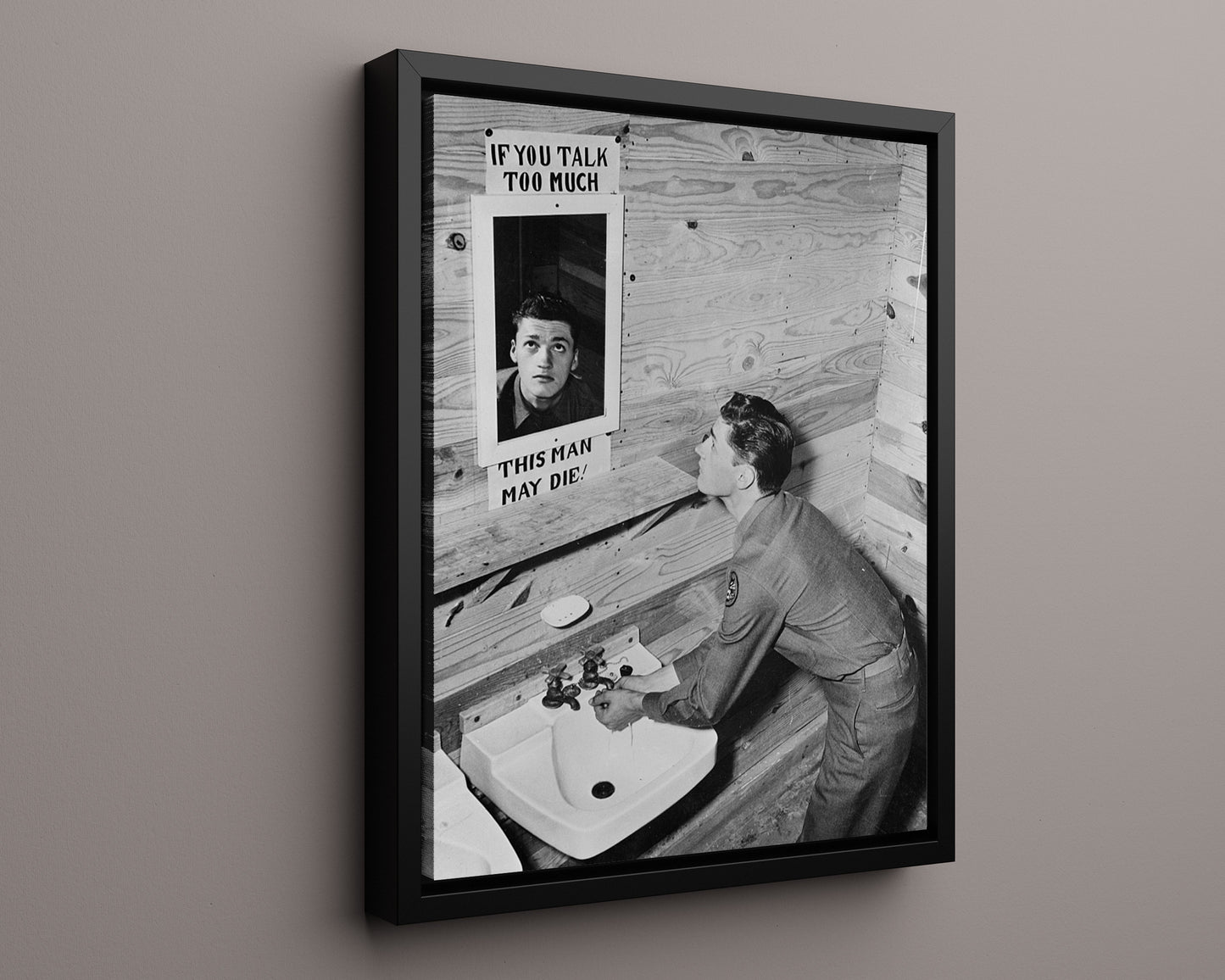 Vintage War Poster - This Man May Die