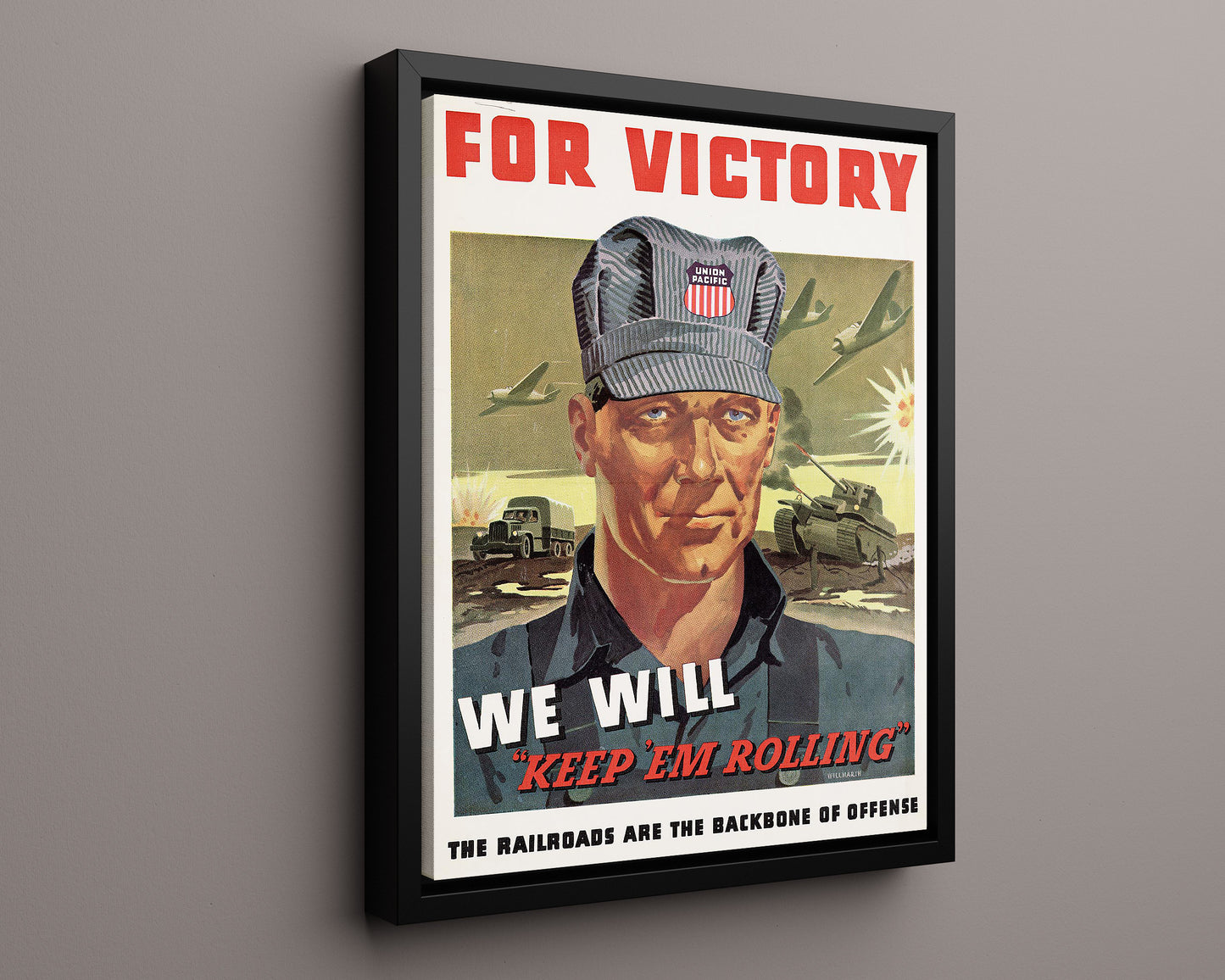 Vintage War Poster - United War Work Campaign to Keep Em Smiling