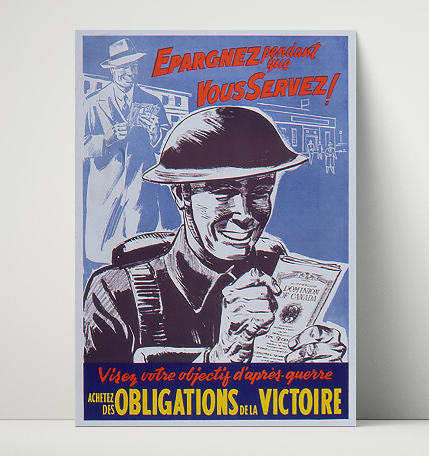 Victory Loan - Achieve While You Serve war poster wall art 16x20 Unframed Print