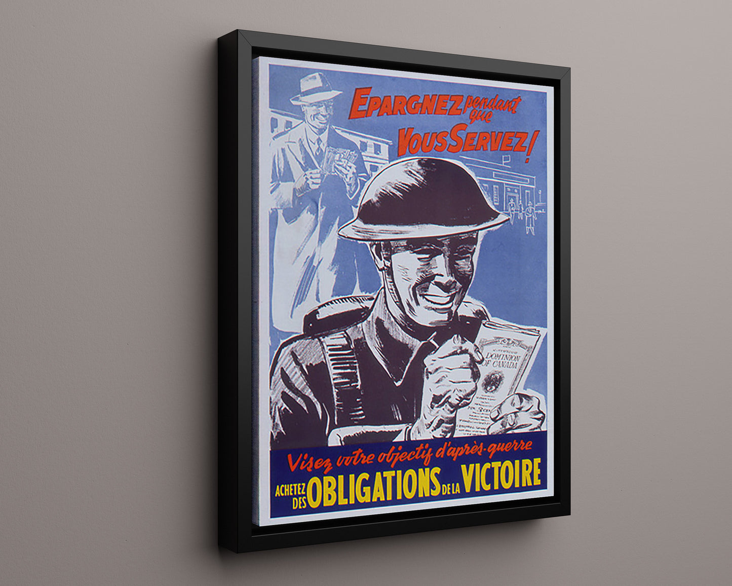 Vintage War Poster - Victory Loan - Achieve While You Serve