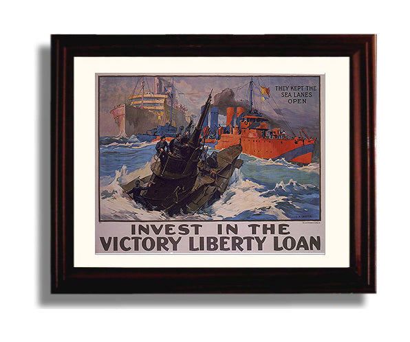 Vintage War Poster - Victory Loan - Bank on Freedom