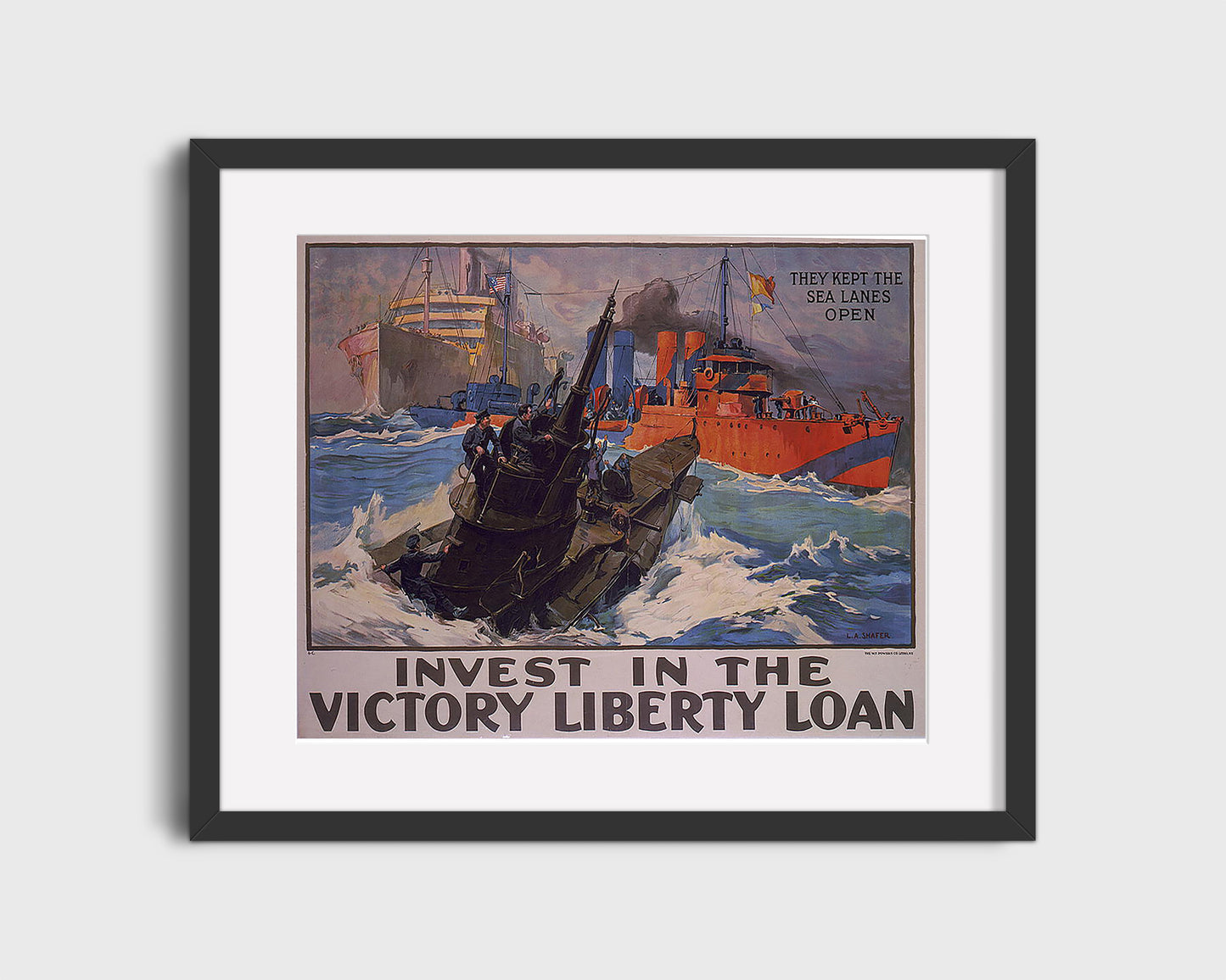 Vintage War Poster - Victory Loan - Bank on Freedom