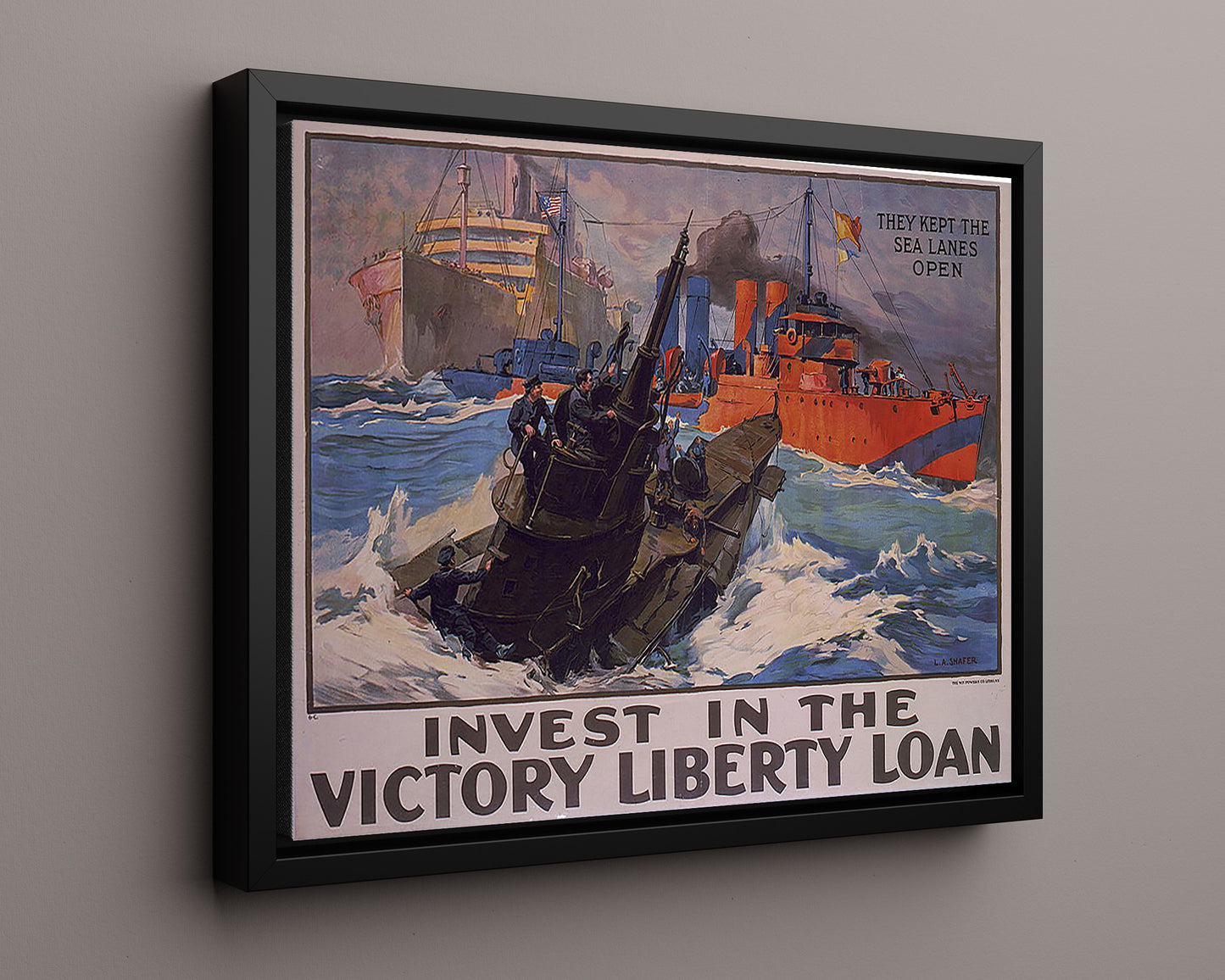 Vintage War Poster - Victory Loan - Bank on Freedom