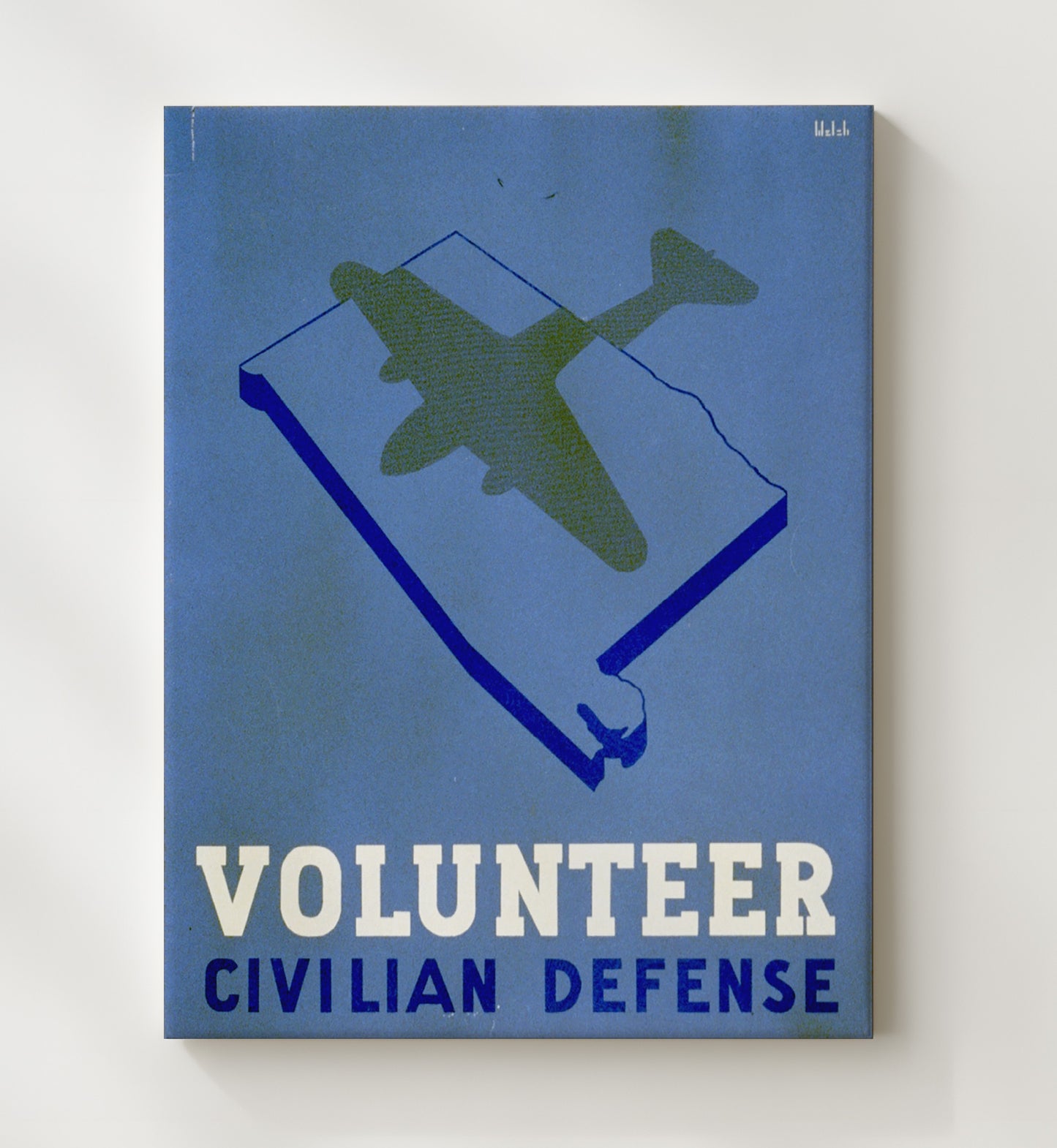 Volunteer Defense - Shadow Watch war poster wall art 20x24 Canvas